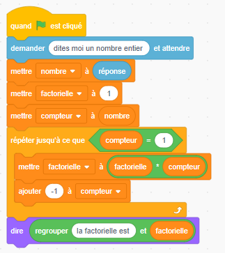 scratch factorielle