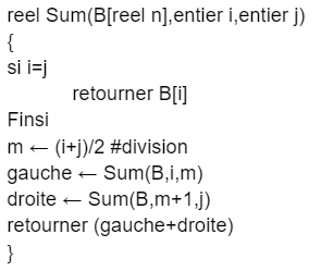 algoritmo recursivo de matriz de suma